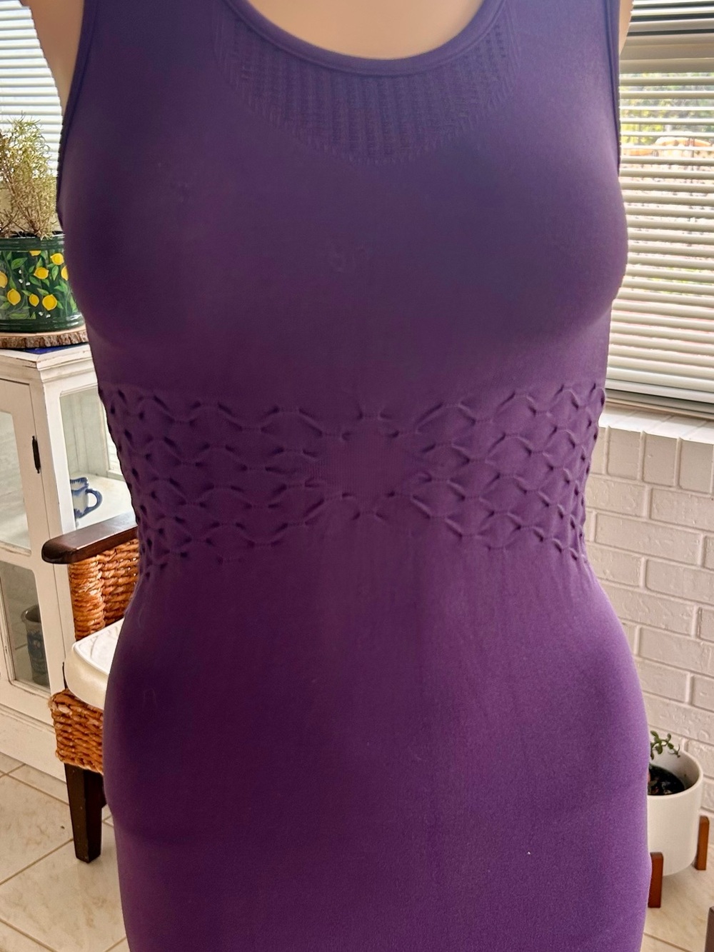 Sweaty Betty Purple Racerback Seamless Tank